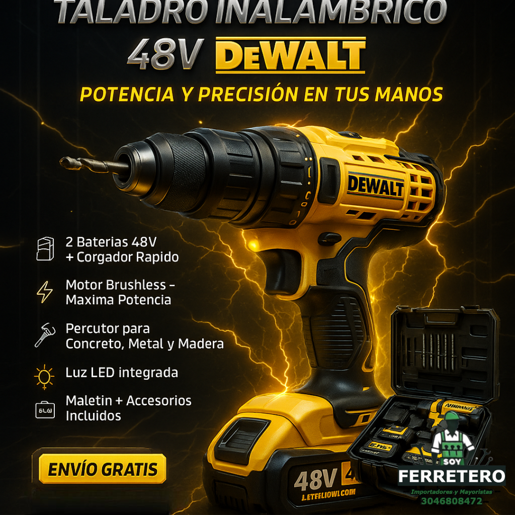 Taladro Percutor DEWALT 48V