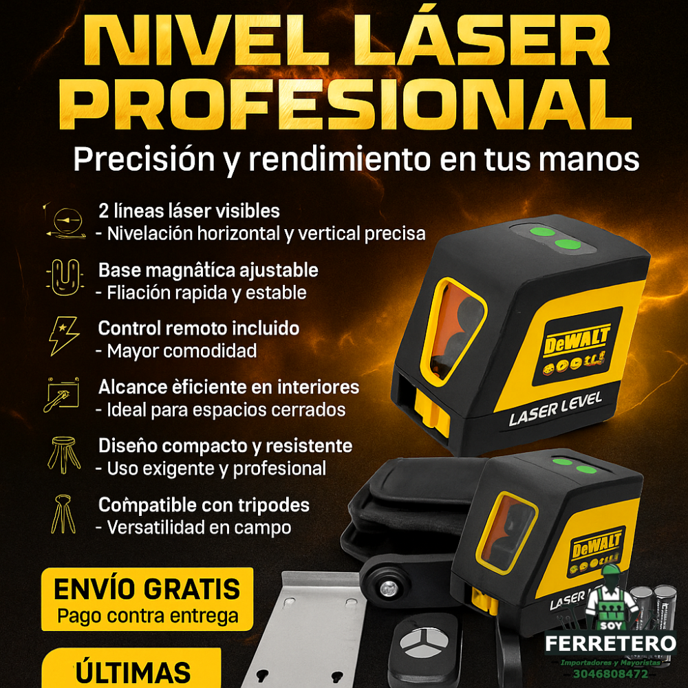 Nivel Laser 2 Lineas Dewalt